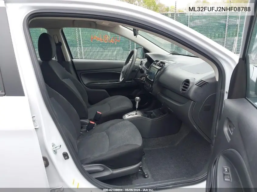 2022 Mitsubishi Mirage G4 Black Edition/Es/Le VIN: ML32FUFJ2NHF08788 Lot: 42186604