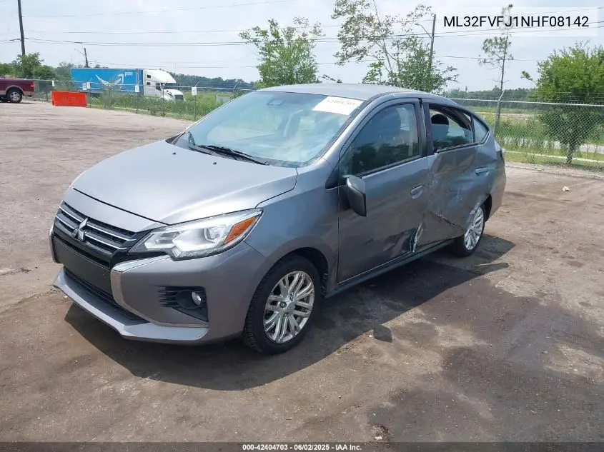2022 Mitsubishi Mirage G4 Se VIN: ML32FVFJ1NHF08142 Lot: 42404703