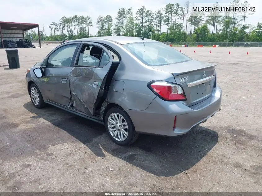 2022 Mitsubishi Mirage G4 Se VIN: ML32FVFJ1NHF08142 Lot: 42404703