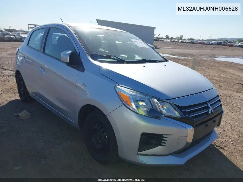 2022 Mitsubishi Mirage Es/Le VIN: ML32AUHJ0NH006628 Lot: 42433295