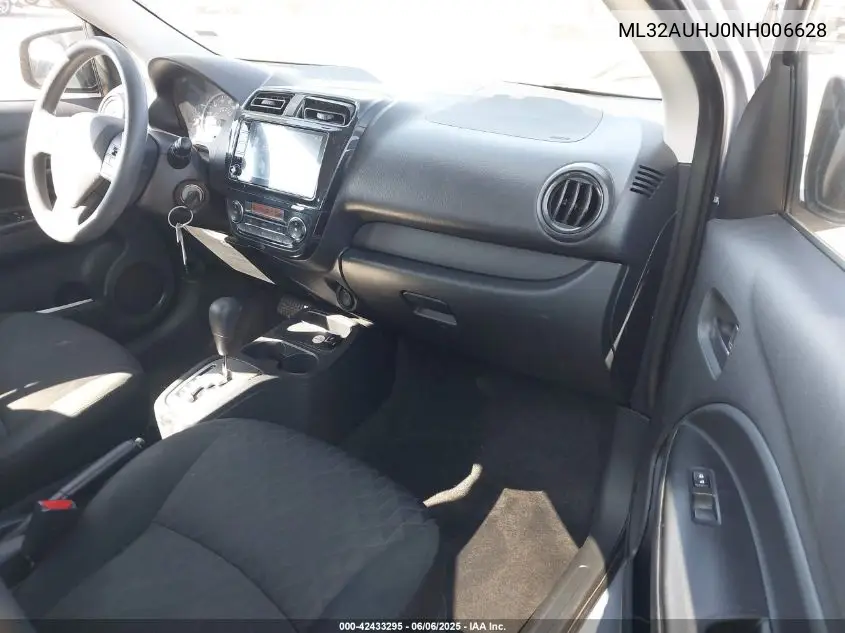 2022 Mitsubishi Mirage Es/Le VIN: ML32AUHJ0NH006628 Lot: 42433295