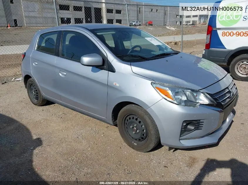 2022 Mitsubishi Mirage Es/Le VIN: ML32AUHJ1NH006573 Lot: 42601329