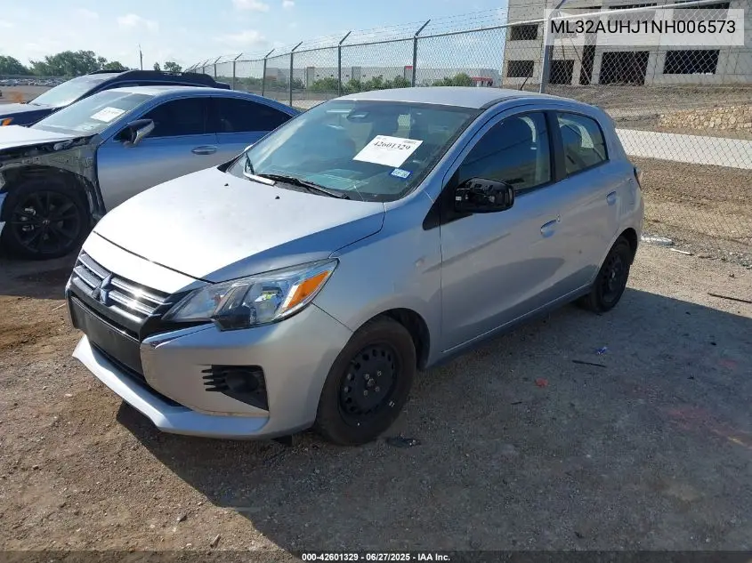 2022 Mitsubishi Mirage Es/Le VIN: ML32AUHJ1NH006573 Lot: 42601329