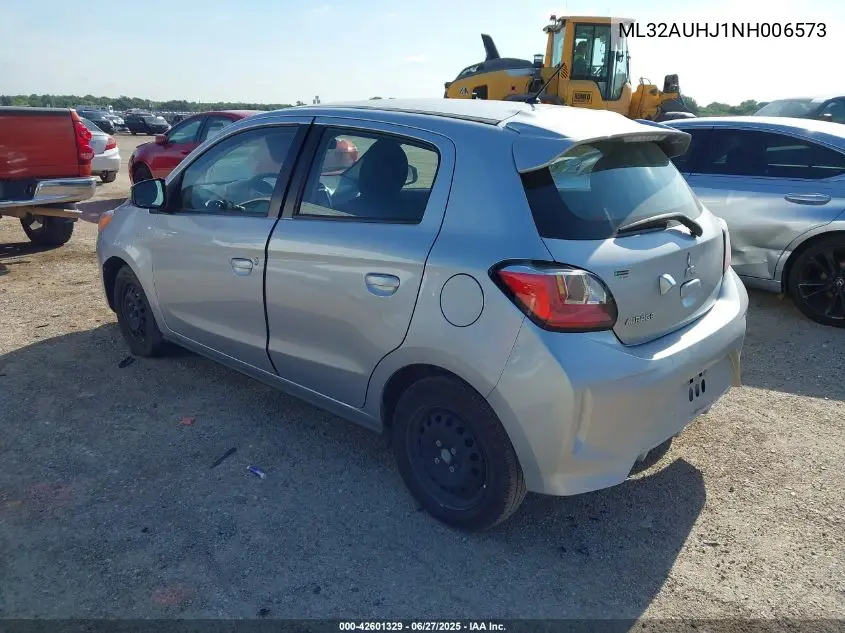 2022 Mitsubishi Mirage Es/Le VIN: ML32AUHJ1NH006573 Lot: 42601329