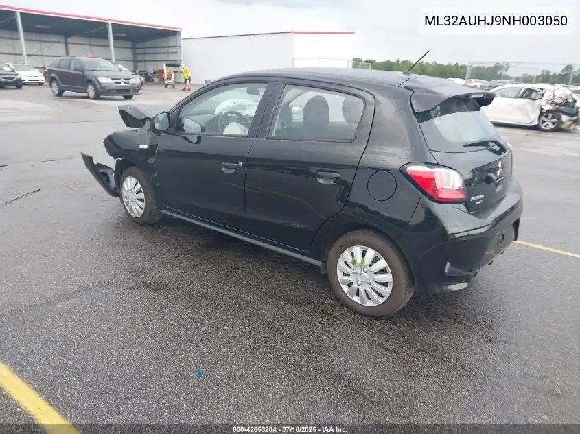 2022 Mitsubishi Mirage Es/Le VIN: ML32AUHJ9NH003050 Lot: 42653204