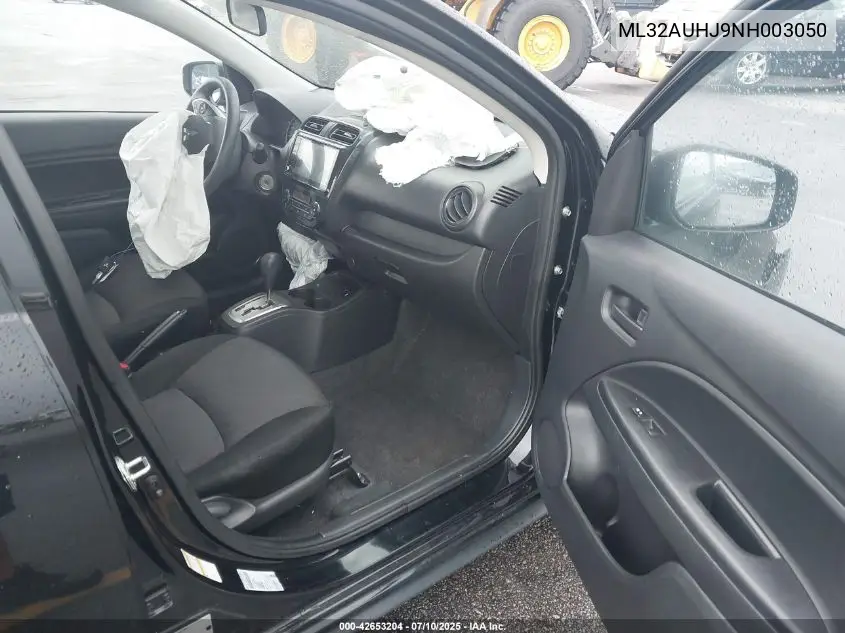 2022 Mitsubishi Mirage Es/Le VIN: ML32AUHJ9NH003050 Lot: 42653204