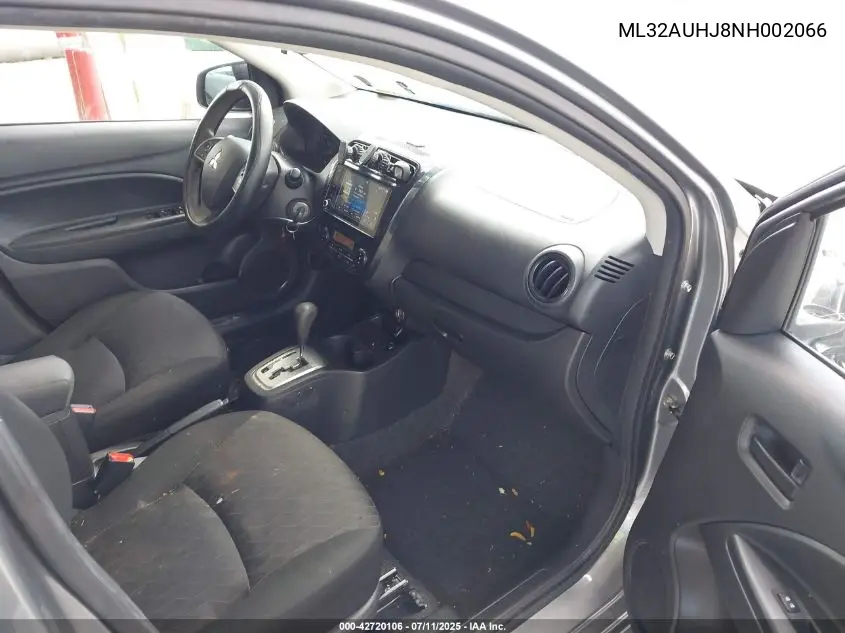 2022 Mitsubishi Mirage Es VIN: ML32AUHJ8NH002066 Lot: 42720106