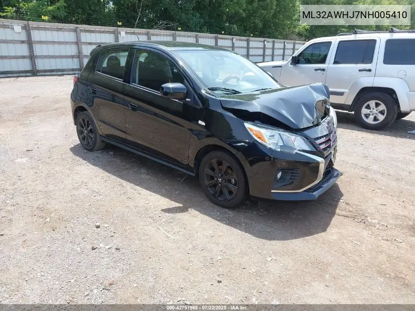 2022 Mitsubishi Mirage Black Edition/Se VIN: ML32AWHJ7NH005410 Lot: 42791968