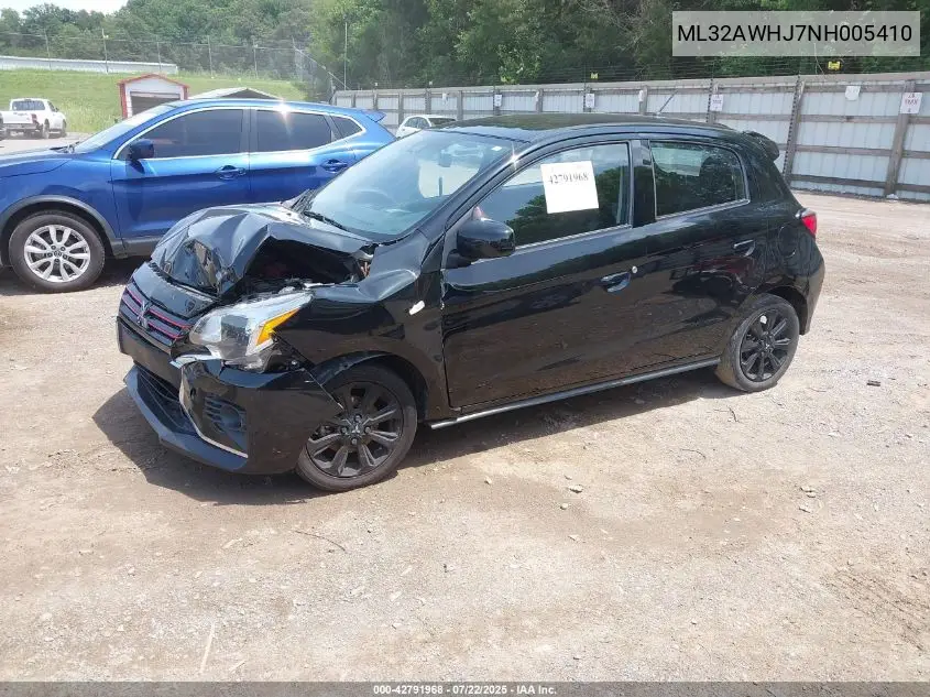 2022 Mitsubishi Mirage Black Edition/Se VIN: ML32AWHJ7NH005410 Lot: 42791968