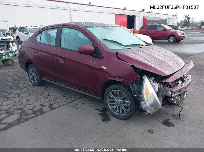 2023 Mitsubishi Mirage G4 Black Edition/Es/Le VIN: ML32FUFJ6PHF01507 Lot: 41723827