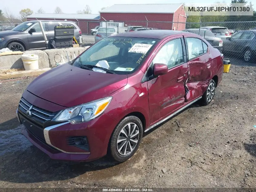 2023 Mitsubishi Mirage G4 Black Edition/Es/Le VIN: ML32FUFJ8PHF01380 Lot: 42064552