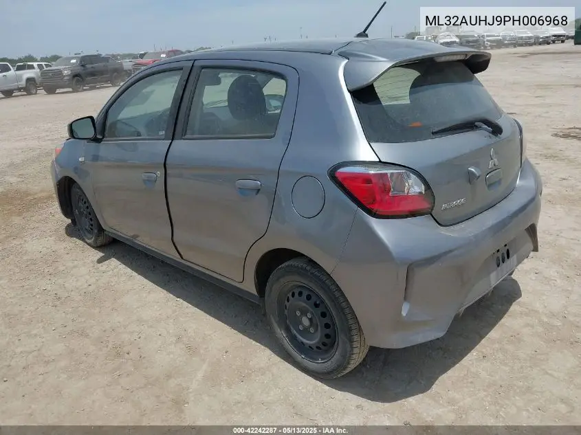 2023 Mitsubishi Mirage Es VIN: ML32AUHJ9PH006968 Lot: 42242287