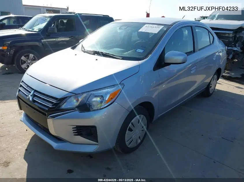 2023 Mitsubishi Mirage G4 Es VIN: ML32FUFJXPHF04233 Lot: 42244329