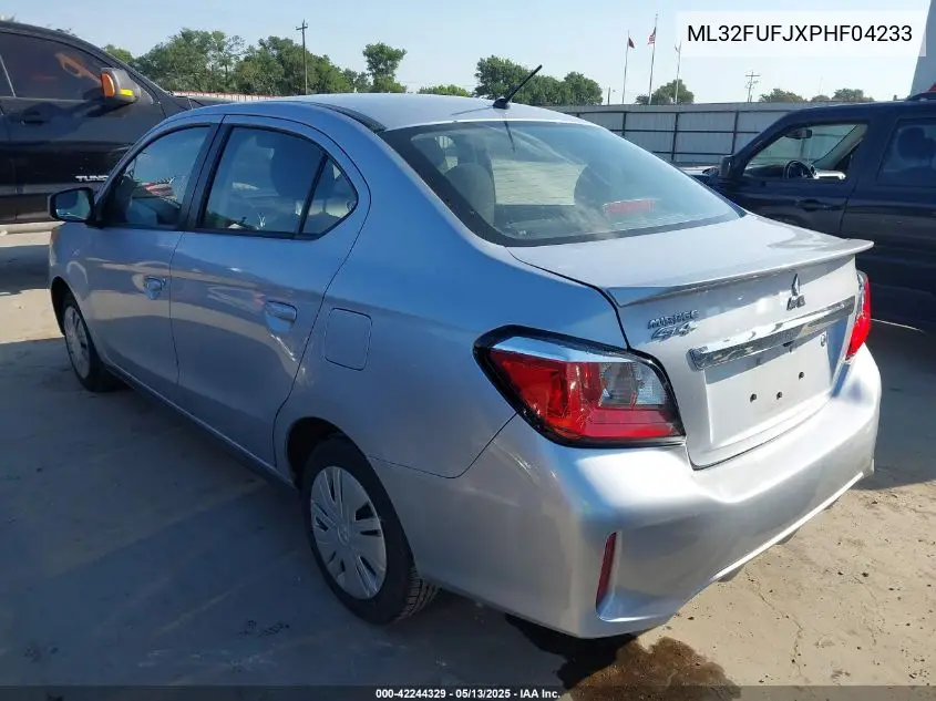 2023 Mitsubishi Mirage G4 Es VIN: ML32FUFJXPHF04233 Lot: 42244329