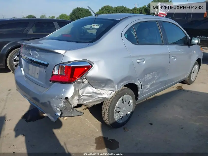 2023 Mitsubishi Mirage G4 Es VIN: ML32FUFJXPHF04233 Lot: 42244329