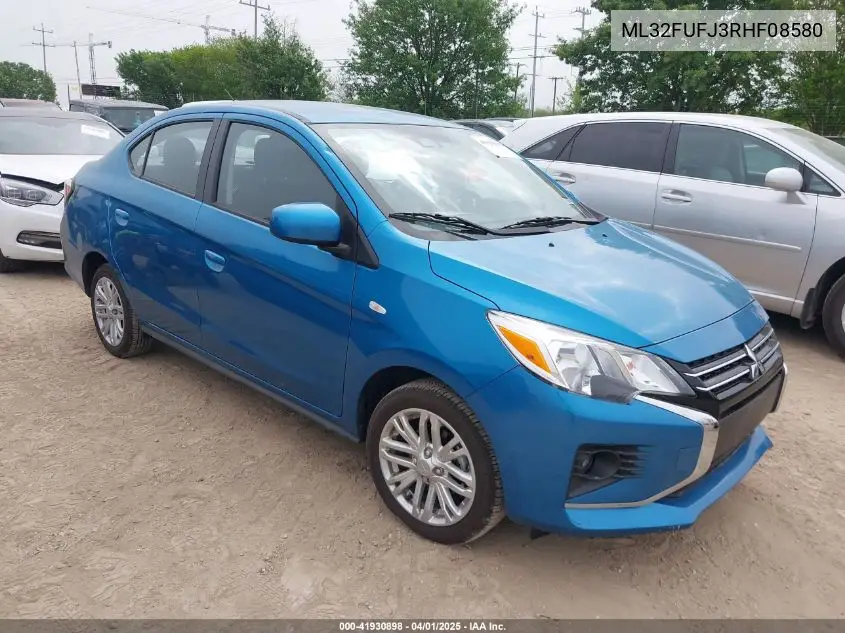 2024 Mitsubishi Mirage G4 Le VIN: ML32FUFJ3RHF08580 Lot: 41930898