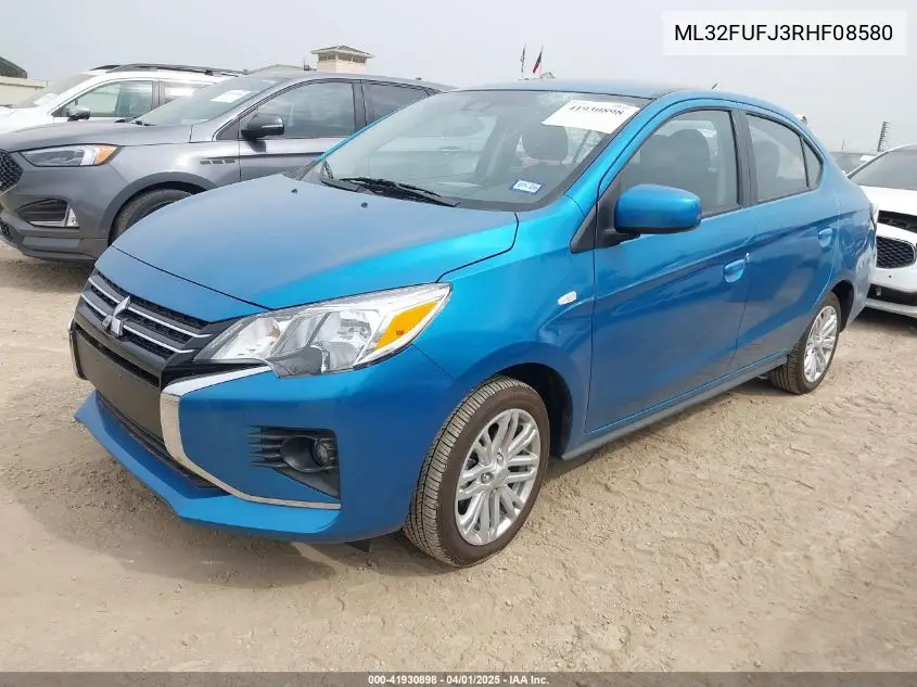 2024 Mitsubishi Mirage G4 Le VIN: ML32FUFJ3RHF08580 Lot: 41930898