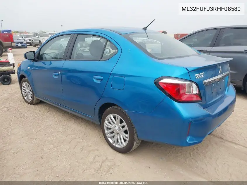 2024 Mitsubishi Mirage G4 Le VIN: ML32FUFJ3RHF08580 Lot: 41930898
