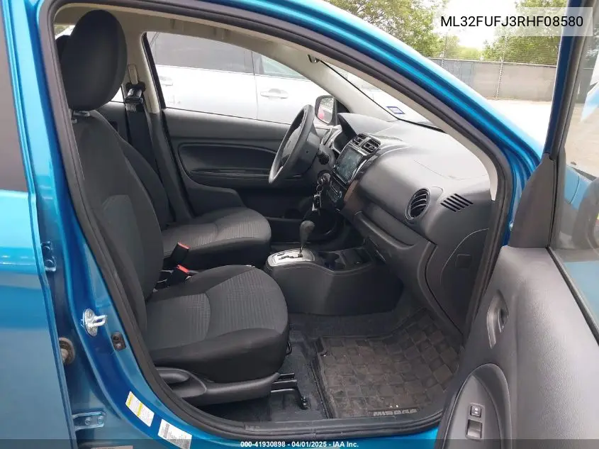 2024 Mitsubishi Mirage G4 Le VIN: ML32FUFJ3RHF08580 Lot: 41930898