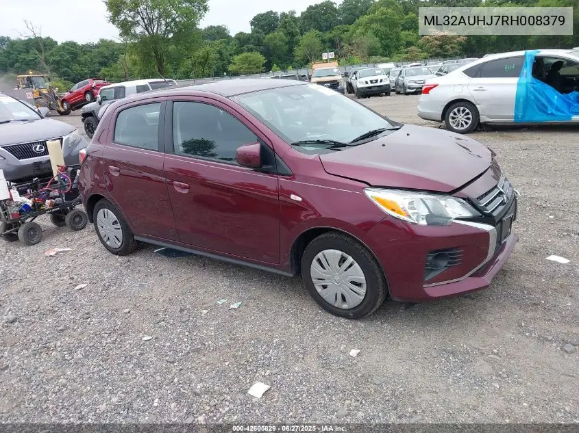 2024 Mitsubishi Mirage Es VIN: ML32AUHJ7RH008379 Lot: 42605829