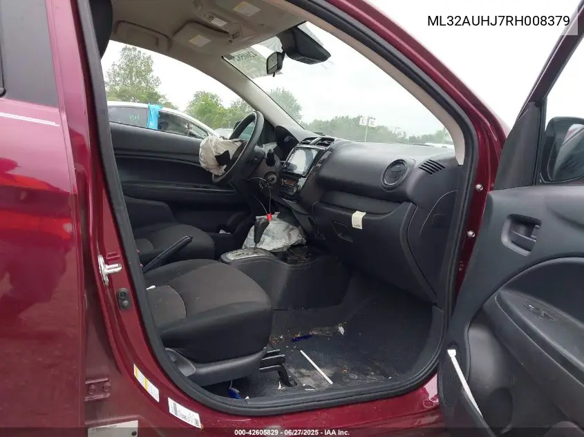 2024 Mitsubishi Mirage Es VIN: ML32AUHJ7RH008379 Lot: 42605829