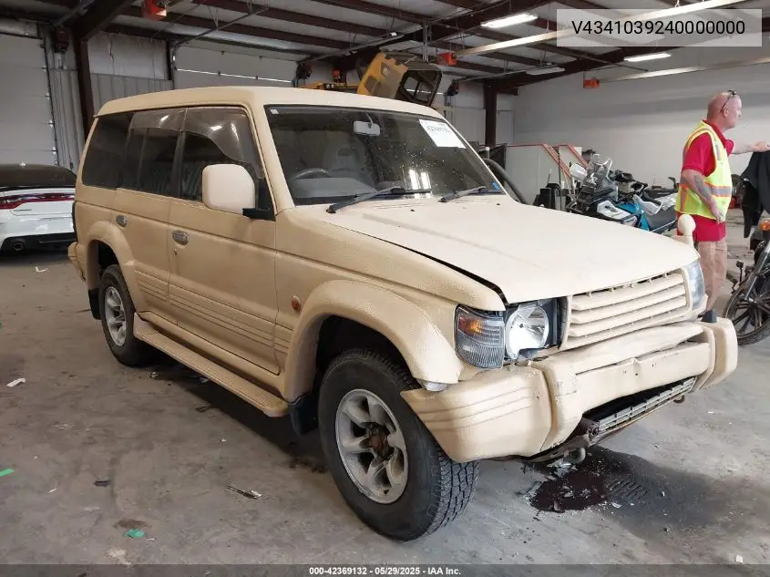 1995 Mitsubishi Montero VIN: V4341039240000000 Lot: 42369132