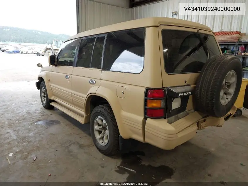 1995 Mitsubishi Montero VIN: V4341039240000000 Lot: 42369132