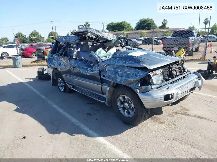 1998 Mitsubishi Montero VIN: JA4MR51RXWJ008458 Lot: 42576409