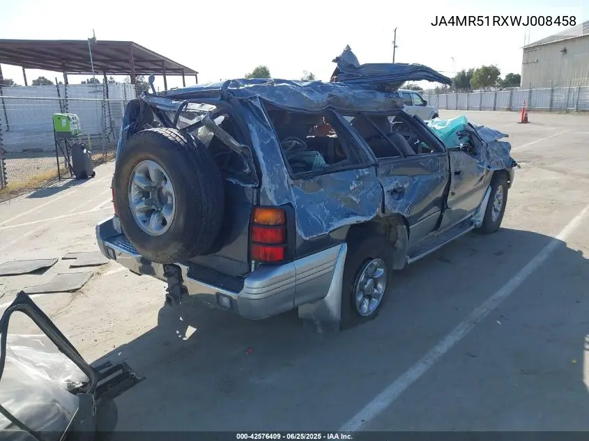 1998 Mitsubishi Montero VIN: JA4MR51RXWJ008458 Lot: 42576409