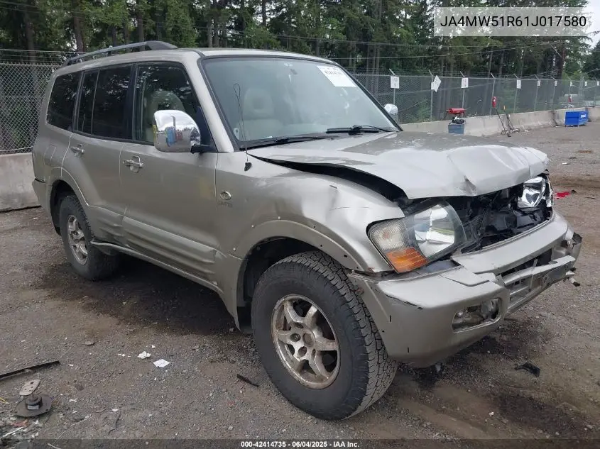 2001 Mitsubishi Montero Limited VIN: JA4MW51R61J017580 Lot: 42414735