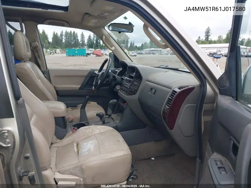 2001 Mitsubishi Montero Limited VIN: JA4MW51R61J017580 Lot: 42414735