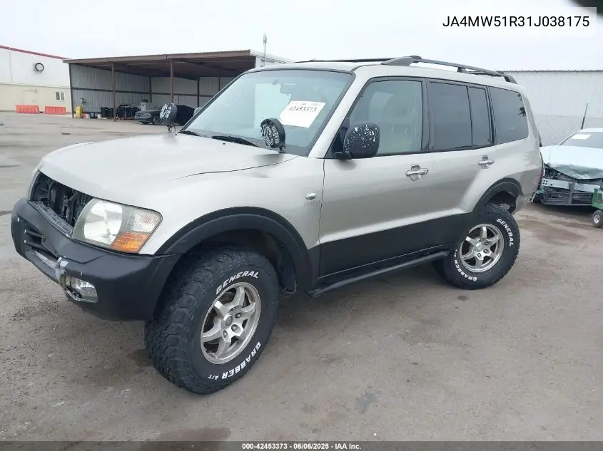 2001 Mitsubishi Montero Limited VIN: JA4MW51R31J038175 Lot: 42453373