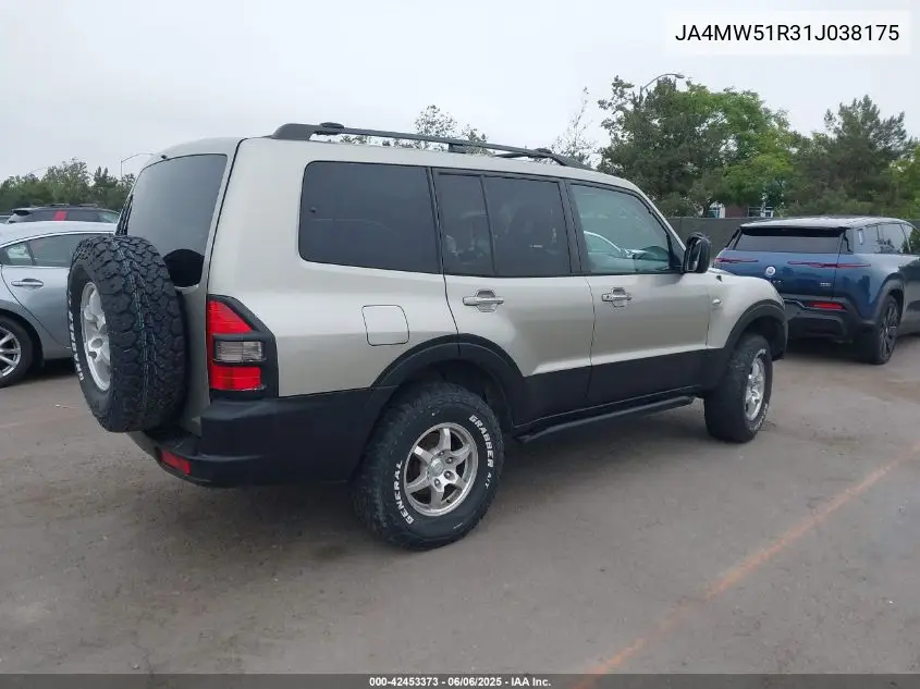 2001 Mitsubishi Montero Limited VIN: JA4MW51R31J038175 Lot: 42453373
