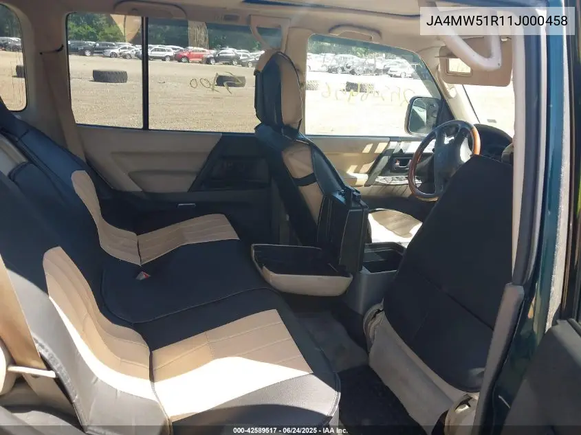 2001 Mitsubishi Montero Limited VIN: JA4MW51R11J000458 Lot: 42589517