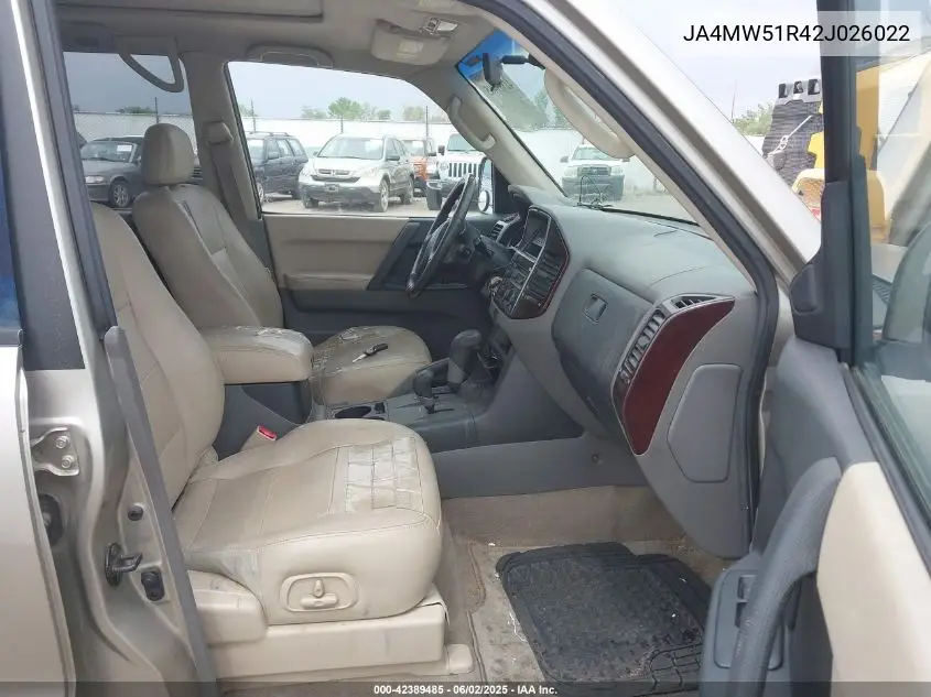2002 Mitsubishi Montero Limited VIN: JA4MW51R42J026022 Lot: 42389485