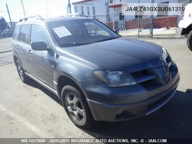 2003 Mitsubishi Outlander Xls VIN: JA4LZ41GX3U061319 Lot: 14579088