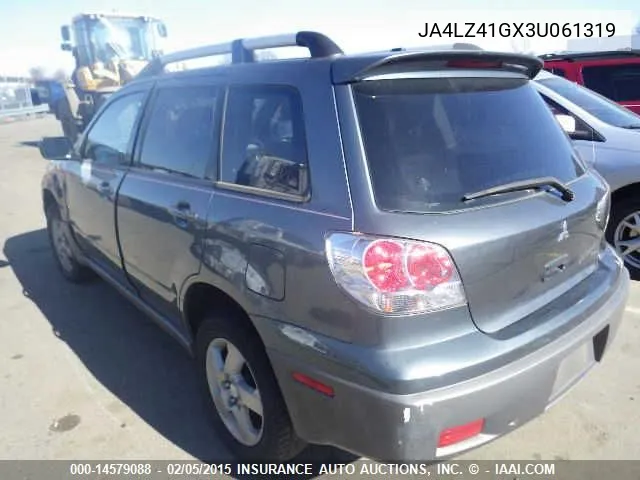 2003 Mitsubishi Outlander Xls VIN: JA4LZ41GX3U061319 Lot: 14579088
