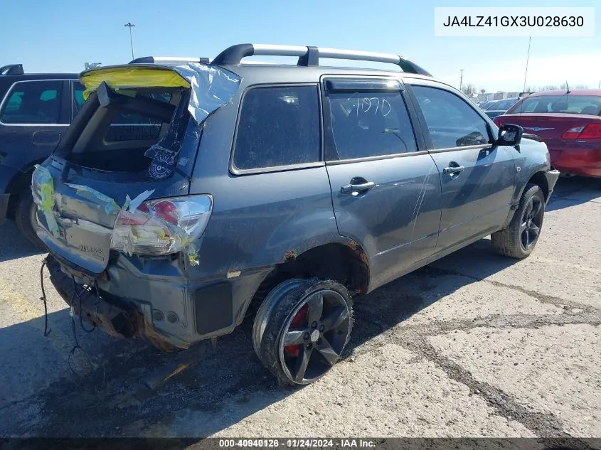 2003 Mitsubishi Outlander Xls VIN: JA4LZ41GX3U028630 Lot: 40940126