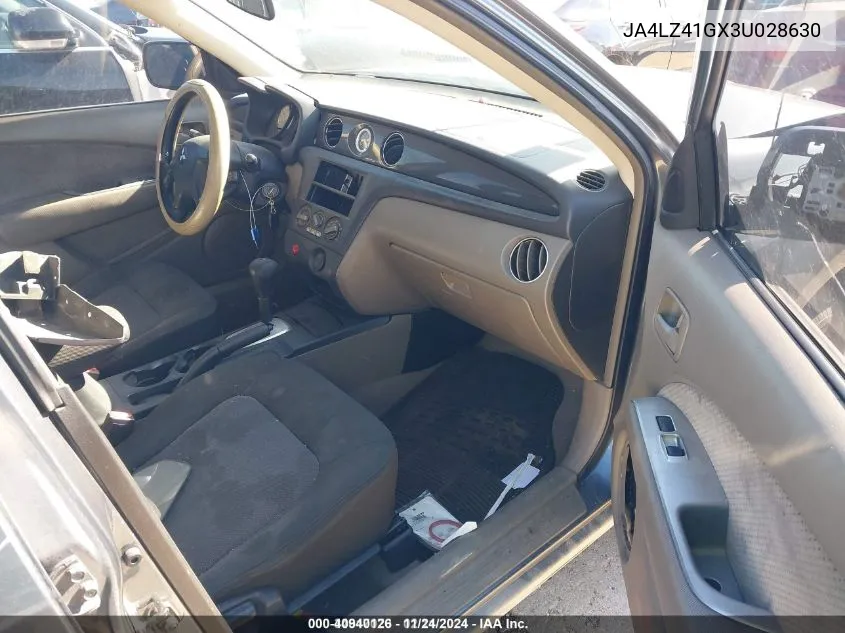 2003 Mitsubishi Outlander Xls VIN: JA4LZ41GX3U028630 Lot: 40940126
