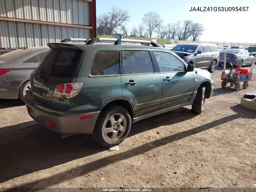 2003 Mitsubishi Outlander Xls VIN: JA4LZ41G53U095457 Lot: 42040732