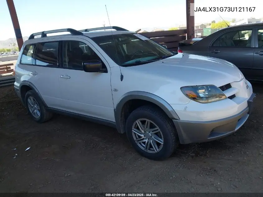 2003 Mitsubishi Outlander Ls VIN: JA4LX31G73U121167 Lot: 42109189