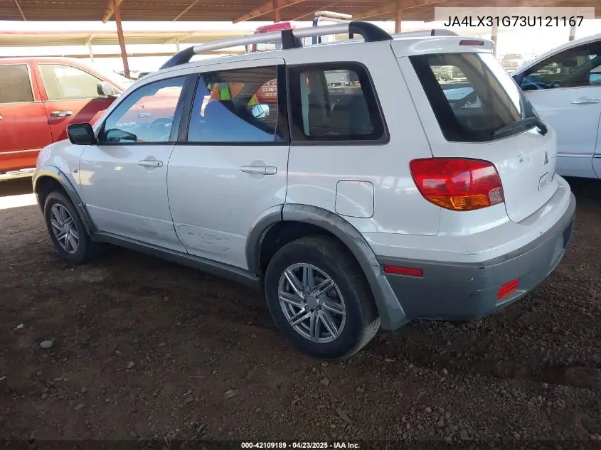 2003 Mitsubishi Outlander Ls VIN: JA4LX31G73U121167 Lot: 42109189