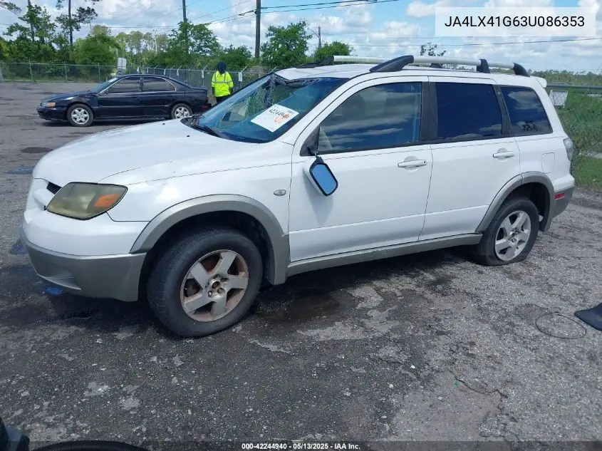 2003 Mitsubishi Outlander Xls VIN: JA4LX41G63U086353 Lot: 42244940