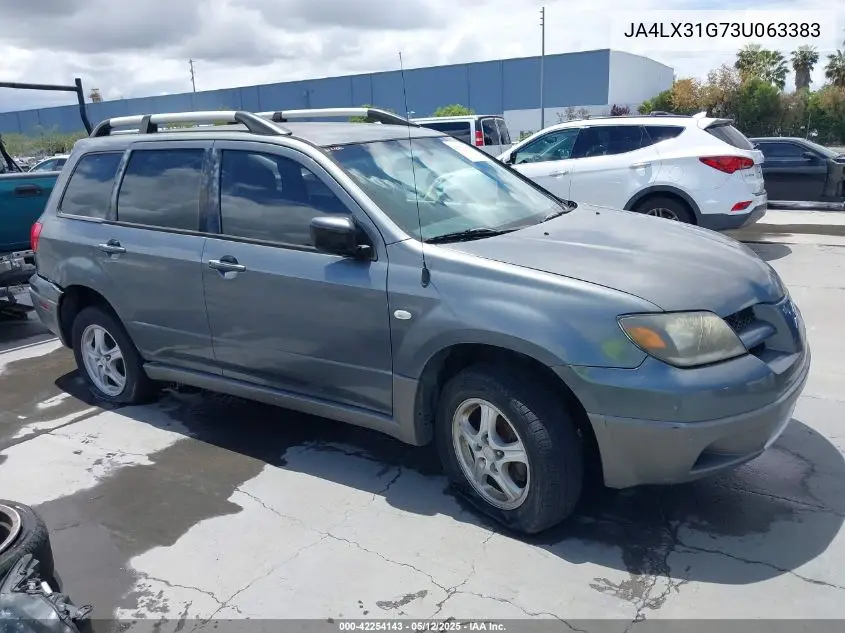 2003 Mitsubishi Outlander Ls VIN: JA4LX31G73U063383 Lot: 42254143