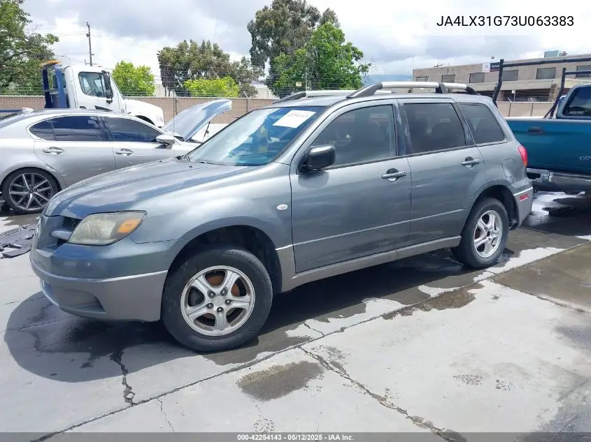 2003 Mitsubishi Outlander Ls VIN: JA4LX31G73U063383 Lot: 42254143