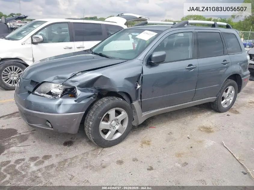 2003 Mitsubishi Outlander Xls VIN: JA4LZ41G83U056507 Lot: 42364727
