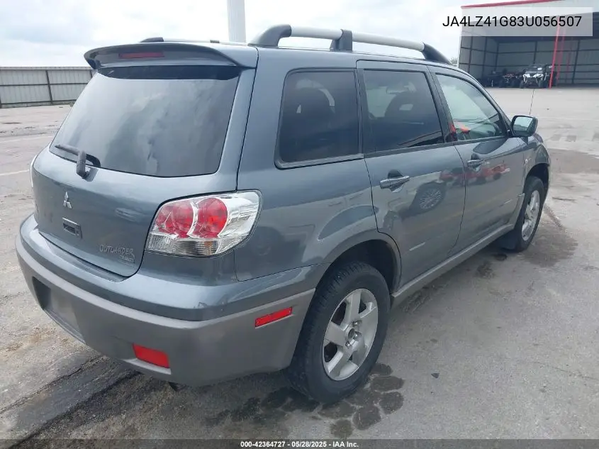 2003 Mitsubishi Outlander Xls VIN: JA4LZ41G83U056507 Lot: 42364727