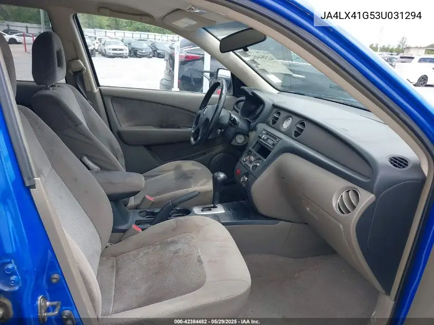 2003 Mitsubishi Outlander Xls VIN: JA4LX41G53U031294 Lot: 42384482