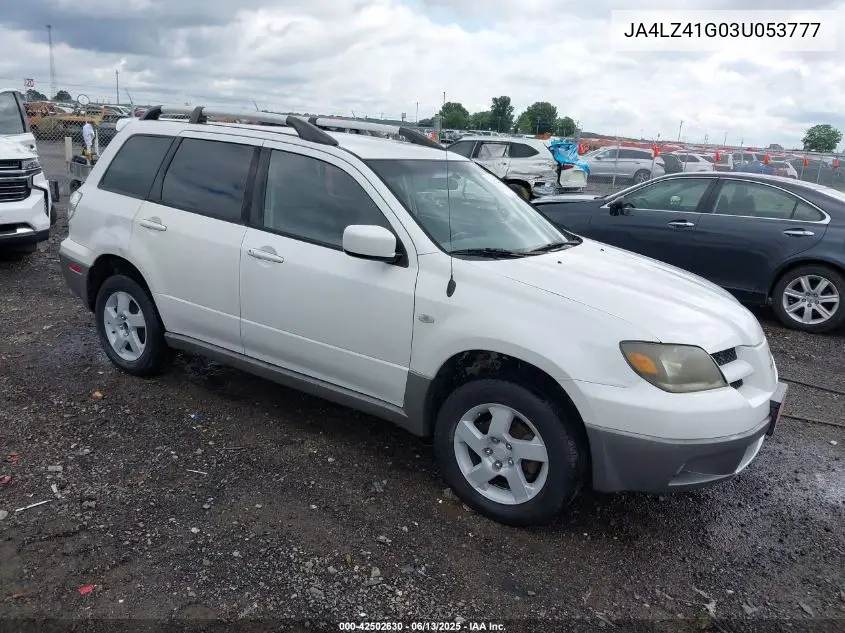 2003 Mitsubishi Outlander Xls VIN: JA4LZ41G03U053777 Lot: 42502630