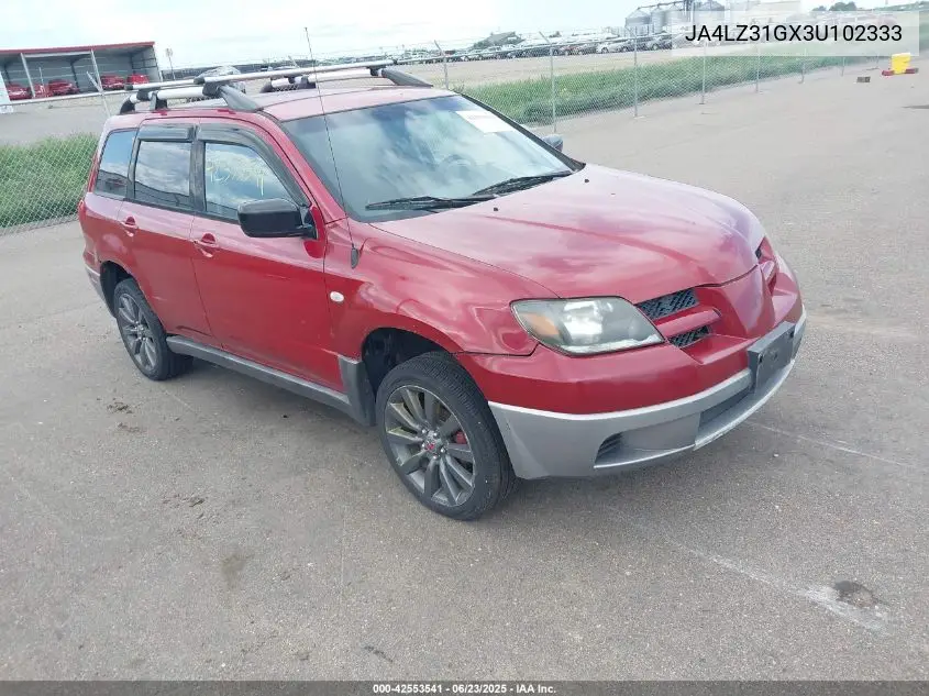 2003 Mitsubishi Outlander Ls VIN: JA4LZ31GX3U102333 Lot: 42553541